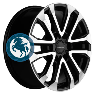 Фотография товара h0354106. Диск Khomen Wheels KHW1805 (L200) 7,5х18 6/139,7 ET38 67,1 Black-FP