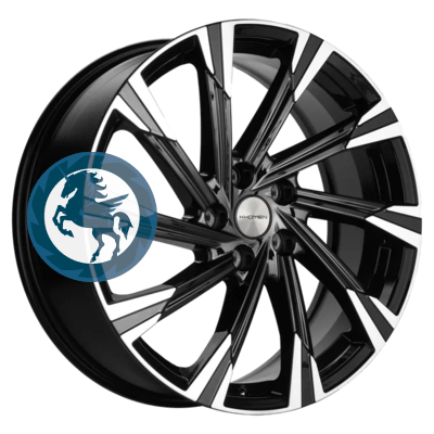 Фотография товара h0354282. Диск Khomen Wheels KHW1901 (Tugella) 7,5х19 5/108 ET46 63,4 Black-FP