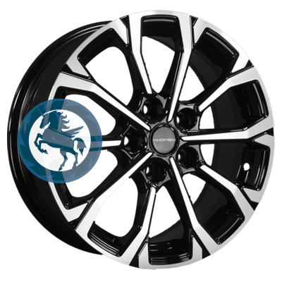 Фотография товара h0366819. Диск Khomen Wheels KHW1605 (Changan CS35 Plus) 6,5х16 5/110 ET46 63,3 Black-FP