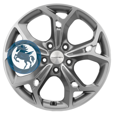 Фотография товара h0373226. Диск Khomen Wheels KHW1702 (Changan/Geely/Lexus/Toyota) 7х17 5/114,3 ET45 60,1 Gray-FP