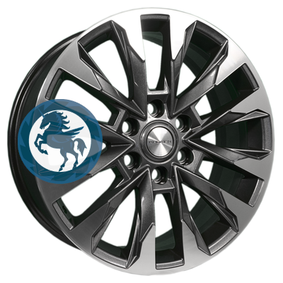 Фотография товара h0373279. Диск Khomen Wheels KHW2010 (LC 300) 8х20 6/139,7 ET60 95,1 Gray-FP