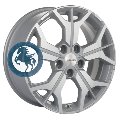 Фотография товара h0374109. Диск Khomen Wheels KHW1715 (Jetta) 7х17 5/112 ET54 57,1 F-Silver-FP