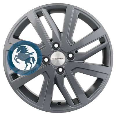 Фотография товара h0374135. Диск Khomen Wheels KHW1609 (Vesta/Largus) 6х16 4/100 ET50 60,1 Gray