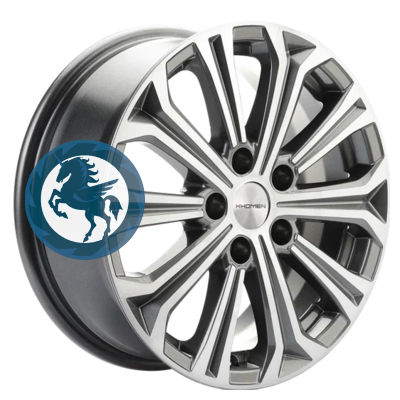   h0374170.  Khomen Wheels KHW1610 (Kia) 6,516 5/114,3 ET41 67,1 Gray-FP