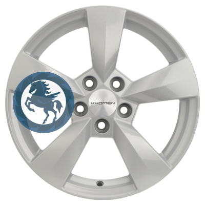 Фотография товара h0374179. Диск Khomen Wheels KHW1504 (Fabia) 6х15 5/100 ET43 57,1 F-Silver