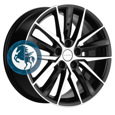 Фотография товара h0374325. Диск Khomen Wheels KHW1807 (Hyundai i40) 8х18 5/114,3 ET46 67,1 Black-FP