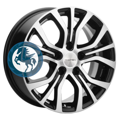 Фотография товара h0374387. Диск Khomen Wheels KHW1608 (Alphard) 6,5х16 5/114,3 ET38 60,1 Black-FP