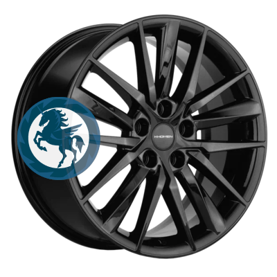 Фотография товара h0374446. Диск Khomen Wheels KHW1807 (Tugella/Jaguar XF/F-Pace) 8х18 5/108 ET46 63,4 Black