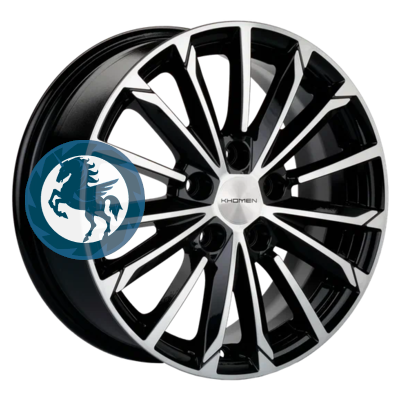 Фотография товара h0374509. Диск Khomen Wheels KHW1611 (Chery Tiggo 3/Tiggo 3 Pro) 6,5х16 5/108 ET45 60,1 Black-FP