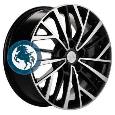 Фотография товара h0374576. Диск Khomen Wheels KHW1717 (Changan CS35/CS35 Pro) 7х17 5/110 ET46 63,3 Black-FP