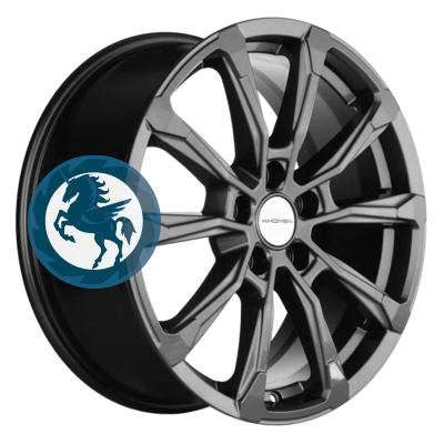 Фотография товара h0374616. Диск Khomen Wheels KHW1808 (Tugella/Jaguar XF/F-Pace) 7,5х18 5/108 ET46 63,4 Gray