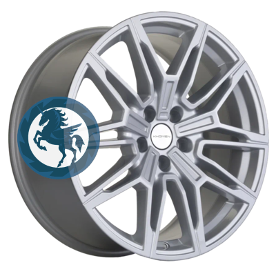 Фотография товара h0374633. Диск Khomen Wheels KHW1904 (BMW Rear) 9,5х19 5/112 ET40 66,6 Brilliant Silver