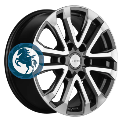 Фотография товара h0374648. Диск Khomen Wheels KHW1805 (Tank 300/500) 7,5х18 6/139,7 ET36 100,1 Gray-FP