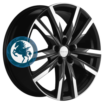 Фотография товара h0374751. Диск Khomen Wheels KHW1905 (Chery Tiggo 8) 7,5х19 5/108 ET47 60,1 Black-FP