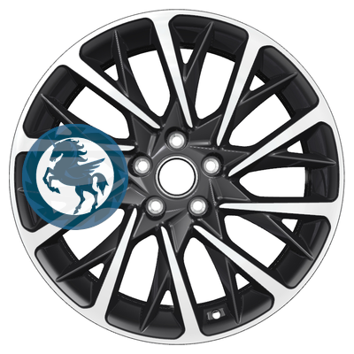 Фотография товара h0375189. Диск Khomen Wheels KHW1804 (Audi A4/A6) 7,5х18 5/112 ET39 66,6 Black-FP