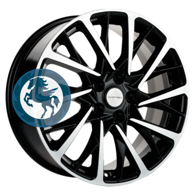 Фотография товара h0375235. Диск Khomen Wheels KHW1804 (Evolute i-Joy) 7,5х18 5/110 ET40 67,1 Black-FP
