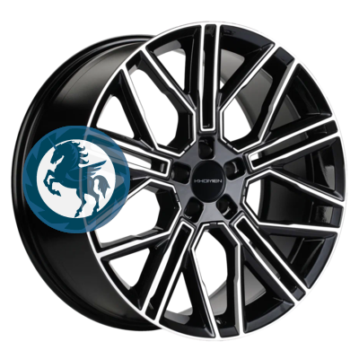 Фотография товара h0375238. Диск Khomen Wheels KHW2101 (Tesla) 9,5х21 5/114,3 ET40 64,1 Black-FP