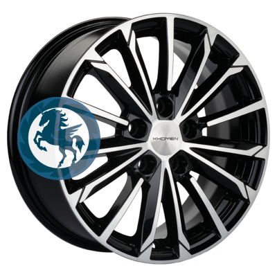   h0375490.  Khomen Wheels KHW1611 (Huyndai/Kia) 6,516 5/114,3 ET50 67,1 Black-FP