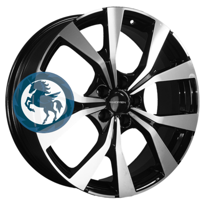 Фотография товара h0375502. Диск Khomen Wheels KHW1906 (Geely Atlas/Atlas Pro) 7х19 5/114,3 ET45 60,1 Black-FP