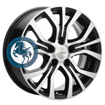 Фотография товара h0376029. Диск Khomen Wheels KHW1608 (Opel Zafira) 6,5х16 5/110 ET43 65,1 Black-FP