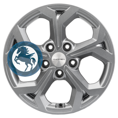 Фотография товара h0383262. Диск Khomen Wheels KHW1606 (Focus) 6,5х16 5/108 ET50 63,3 Gray