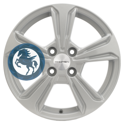   h0386349.  Khomen Wheels KHW1502 (Solano) 615 4/100 ET45 54,1 F-Silver