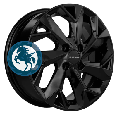 Фотография товара h0387334. Диск Khomen Wheels KHW1508 (XRay) 6х15 4/100 ET40 60,1 Black