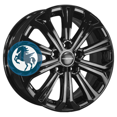 Фотография товара h0387345. Диск Khomen Wheels KHW1610 (Focus) 6,5х16 5/108 ET50 63,3 Black