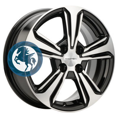   h0387542.  Khomen Wheels KHW1502 (Nexia) 615 4/100 ET45 56,6 Black-FP