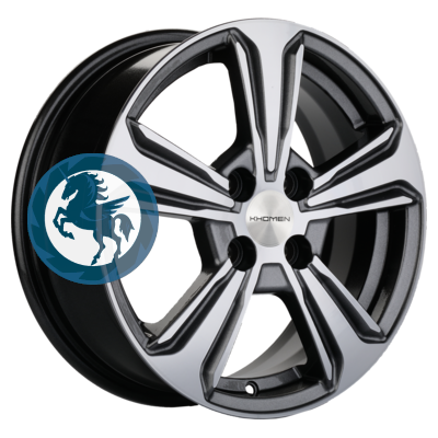   h0387564.  Khomen Wheels KHW1502 (Nexia) 615 4/100 ET45 56,6 Gray-FP