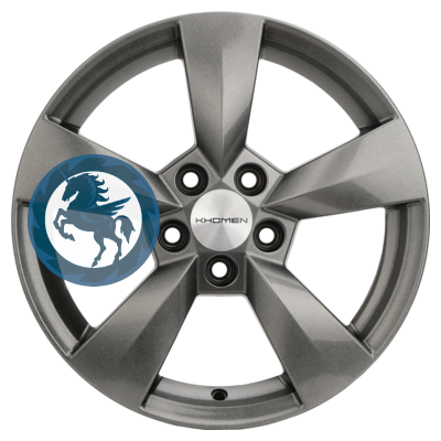 Фотография товара h0388104. Диск Khomen Wheels KHW1504 (Polo) 6х15 5/100 ET40 57,1 G-Silver