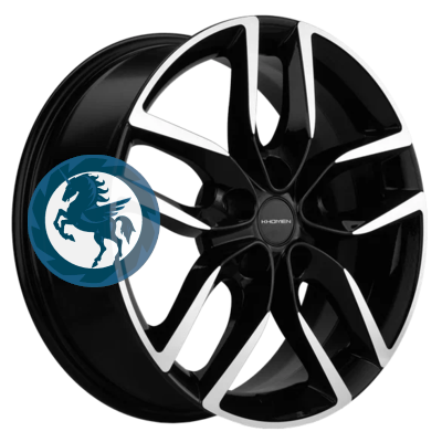Фотография товара h0388555. Диск Khomen Wheels KHW1708 (Haval F7/F7x) 6,5х17 5/114,3 ET40 64,1 Black-FP