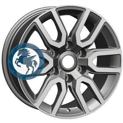 Фотография товара h0388557. Диск Khomen Wheels KHW1723 (LC Prado/Lexus GX) 8х17 6/139,7 ET25 106,1 Gray-FP