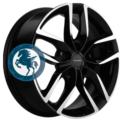 Фотография товара h0388657. Диск Khomen Wheels KHW1708 (Jolion) 6,5х17 5/114,3 ET37 66,5 Black-FP