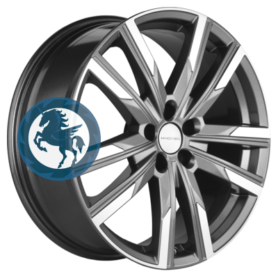 Фотография товара h0389556. Диск Khomen Wheels KHW1905 (Chery Tiggo 8) 7,5х19 5/108 ET47 60,1 Gray-FP