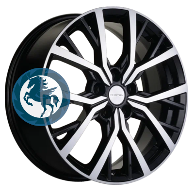 Фотография товара h0389952. Диск Khomen Wheels KHW1806 (Coolray) 7х18 5/114,3 ET50 54,1 Black-FP