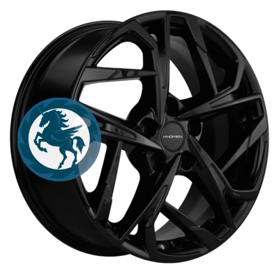 Фотография товара h0392329. Диск Khomen Wheels KHW1716 (Jac/Москвич 3) 7х17 5/108 ET40 54,1 Black