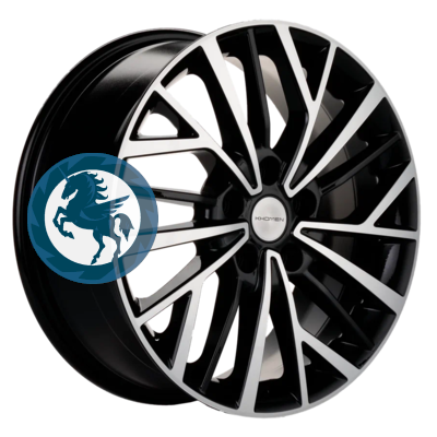 Фотография товара h0392584. Диск Khomen Wheels KHW1717 (Evolute i-Joy) 7х17 5/110 ET40 67,1 Black-FP