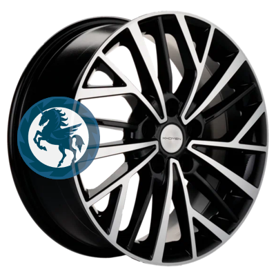 Фотография товара h0393681. Диск Khomen Wheels KHW1717 (Jolion) 7х17 5/114,3 ET37 66,5 Black-FP