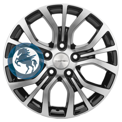 Фотография товара h0394956. Диск Khomen Wheels KHW1608 (Huyndai/Mazda) 6,5х16 5/114,3 ET45 67,1 Black-FP