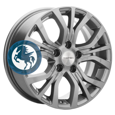 Фотография товара h0395215. Диск Khomen Wheels KHW1608 (Toyota/Suzuki) 6,5х16 5/114,3 ET45 60,1 Gray