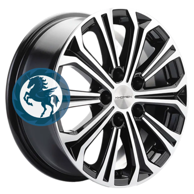 Фотография товара h0395218. Диск Khomen Wheels KHW1610 (Chery Tiggo 3/Tiggo 3 Pro) 6,5х16 5/108 ET45 60,1 Black-FP