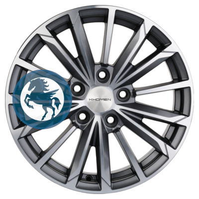 Фотография товара h0397923. Диск Khomen Wheels KHW1611 (Changan CS35) 6,5х16 5/110 ET46 63,3 Gray-FP
