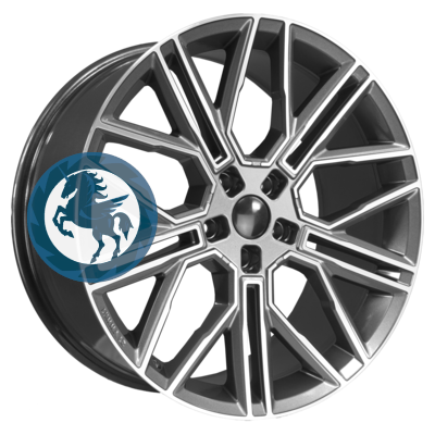 Фотография товара h0399216. Диск Khomen Wheels KHW2101 (Li 7/9) 9,5х21 5/120 ET45,5 62,5 Gray-FP