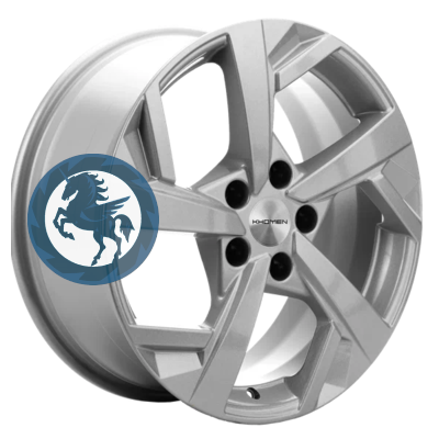 Фотография товара h0399448. Диск Khomen Wheels KHW1712 (Jac/Москвич 3) 7х17 5/108 ET40 54,1 F-Silver