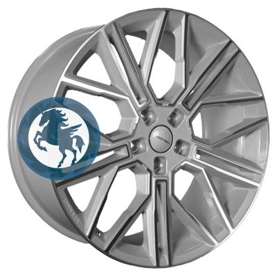 Фотография товара h0400704. Диск Khomen Wheels KHW2101 (Li 7/9) 9,5х21 5/120 ET45,5 62,5 F-Silver-FP