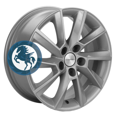 Фотография товара h0400760. Диск Khomen Wheels KHW1507 (Aveo) 6х15 5/105 ET39 56,6 F-Silver
