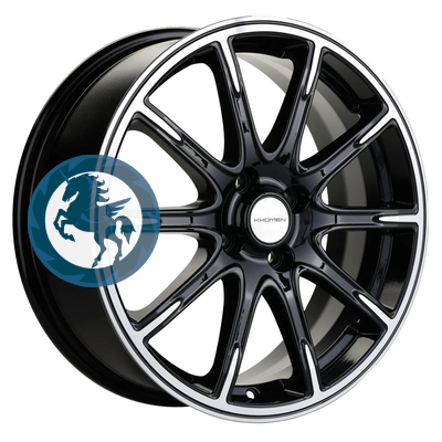 Фотография товара h0401011. Диск Khomen Wheels KHW1707 (Lada Vesta Cross) 6,5х17 4/100 ET43 60,1 Black-FP