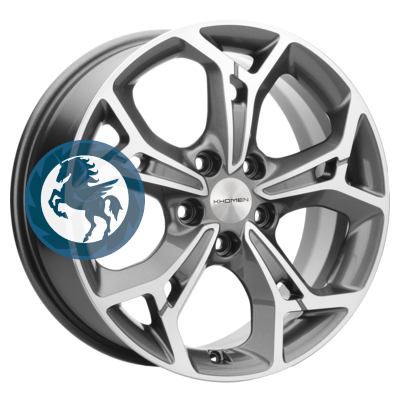 Фотография товара h0401678. Диск Khomen Wheels KHW1702 (Changan CS35/CS35 Pro) 7х17 5/110 ET46 63,3 Gray-FP