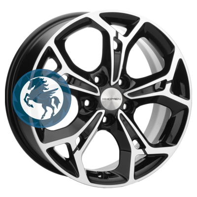 Фотография товара h0401708. Диск Khomen Wheels KHW1702 (Changan CS35/CS35 Pro) 7х17 5/110 ET46 63,3 Black-FP